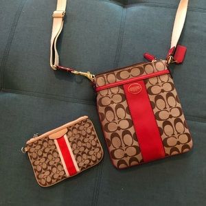 Coach Kitt messenger crossbody w/wallet
